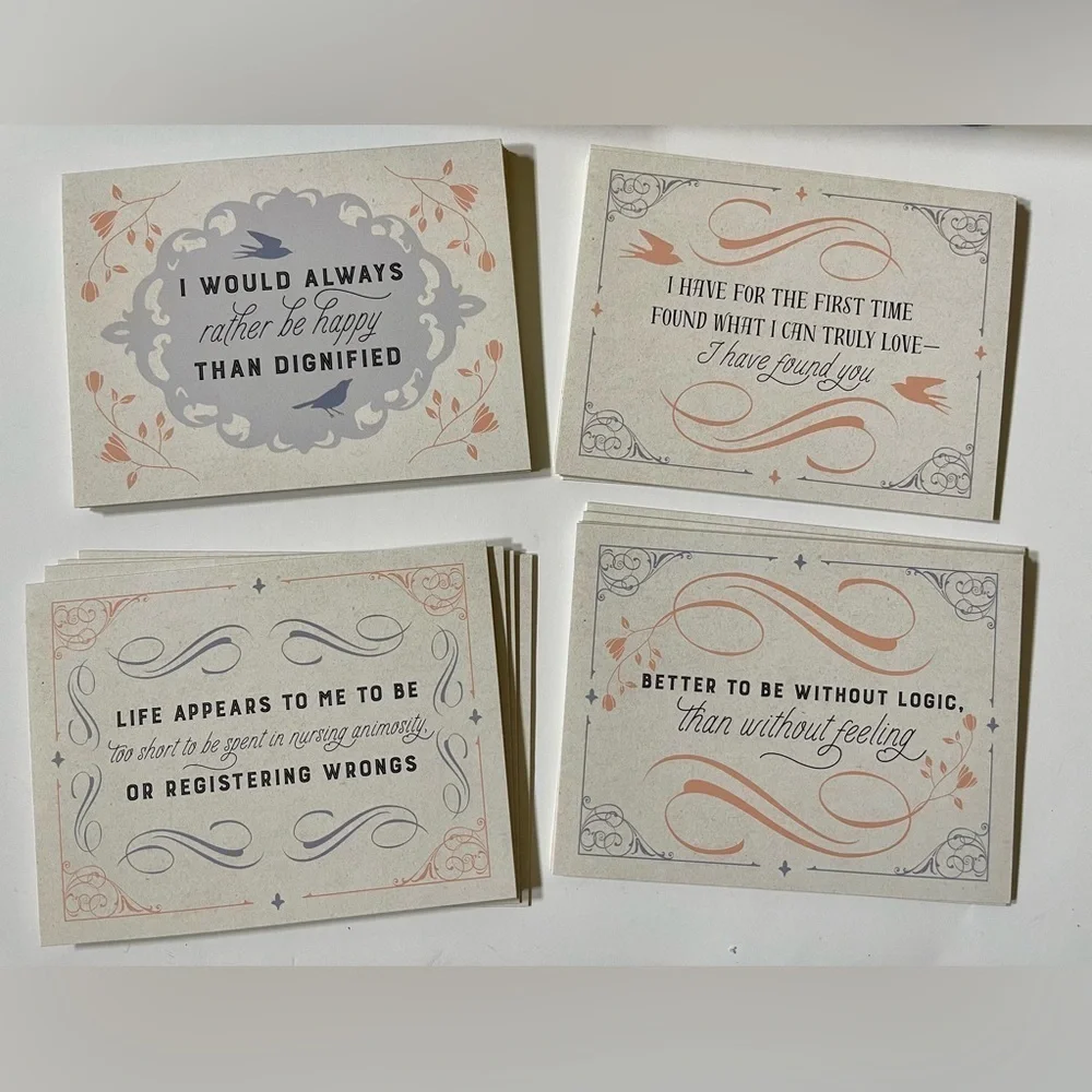 Charlotte Brontë Notecard Set Pocket Journal Keepsake Book Box